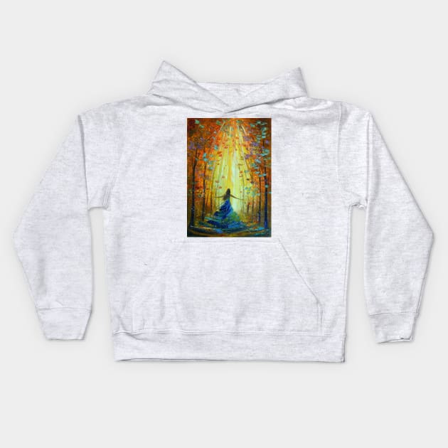 Towards the sun Kids Hoodie by OLHADARCHUKART